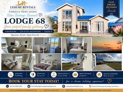 House For Rent in Pinnacle Point Golf Estate, Mossel Bay