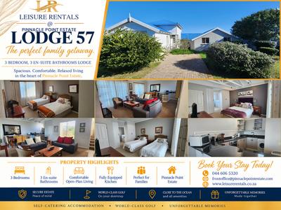 House For Rent in Pinnacle Point Golf Estate, Mossel Bay
