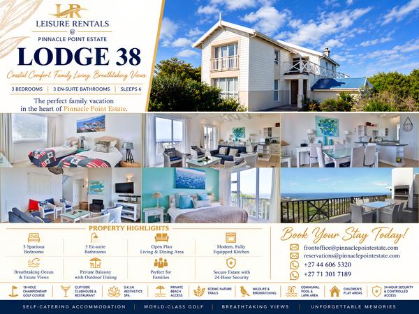 House For Rent in Pinnacle Point Golf Estate, Mossel Bay